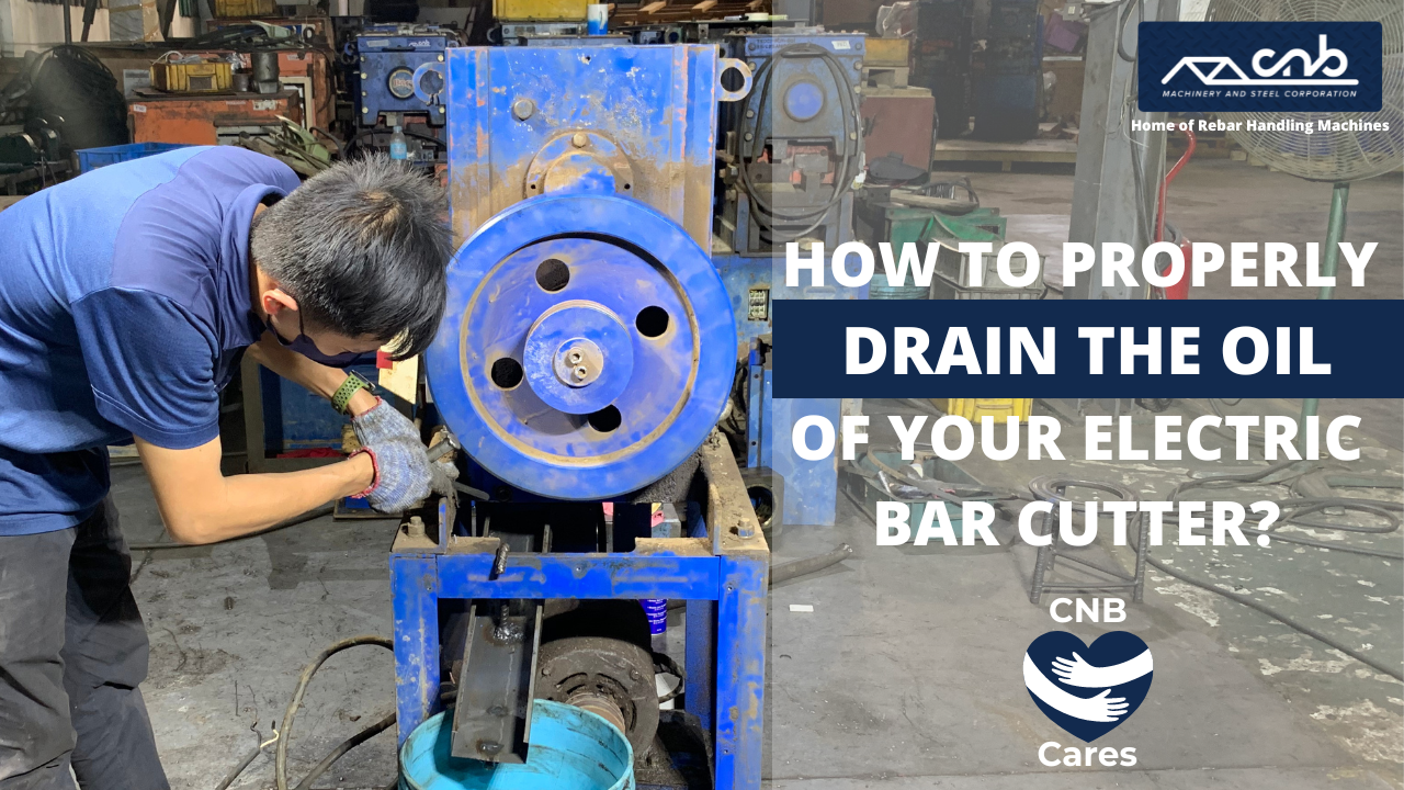 HOW TO PROPERLY DRAIN THE OIL OF YOUR ELECTRIC BAR CUTTER