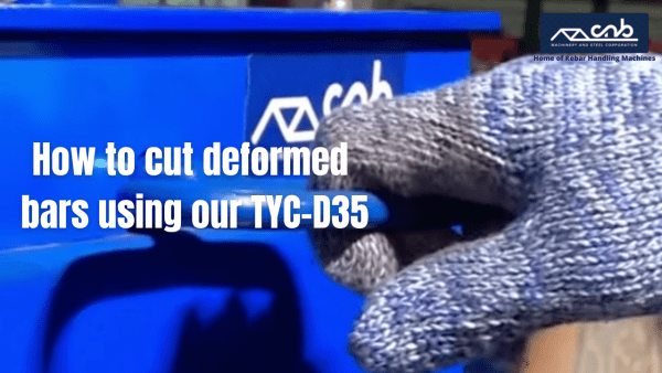 How to cut deformed bars using our TYC-D35 bar cutting machine