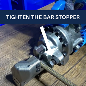 tighten the bar stopper using a wrench